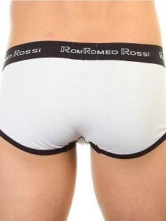 Набор хлопковых брифов (5шт) белого цвета Romeo Rossi RT366-013-2